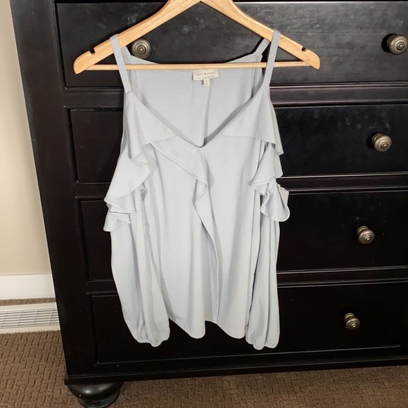 Lucky brand top. Open shoulder. - Picture 2 of 6